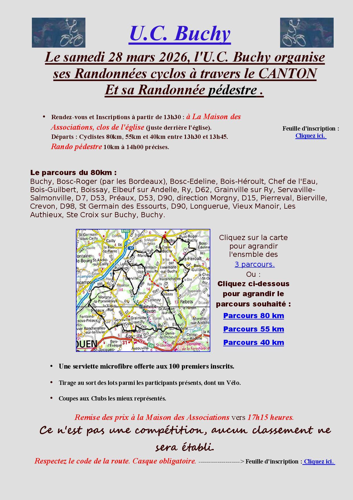 Affiche tour du canton de buchy